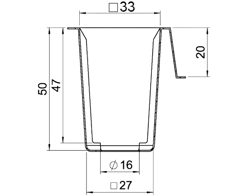 Ellepot tray eb30104-D cell drawing