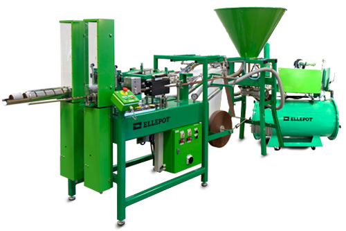Ellepot Propagation Machine H202 for automatic production of young plants in paper pots